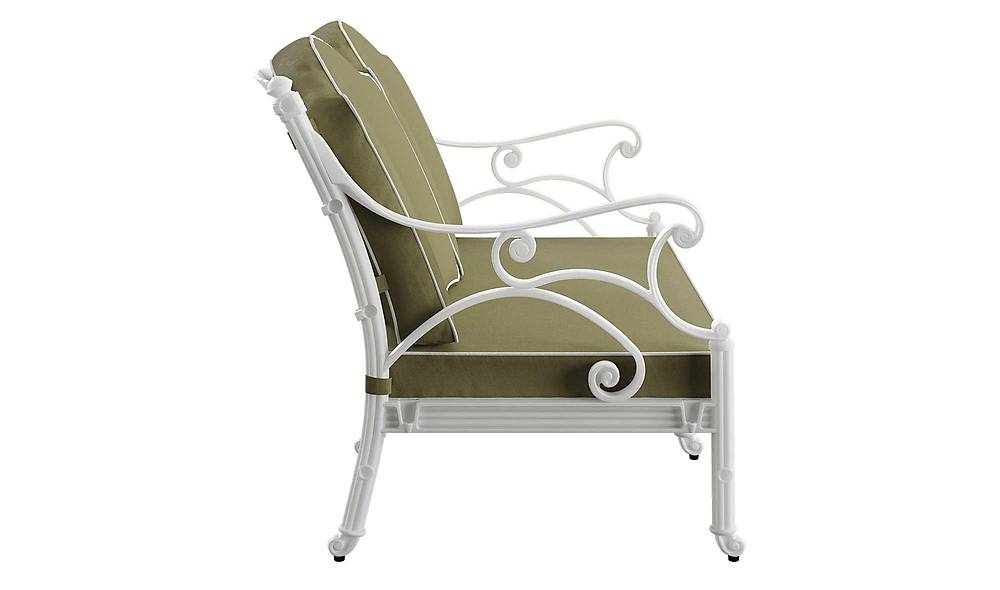 Melani Double Garden Sofa - White