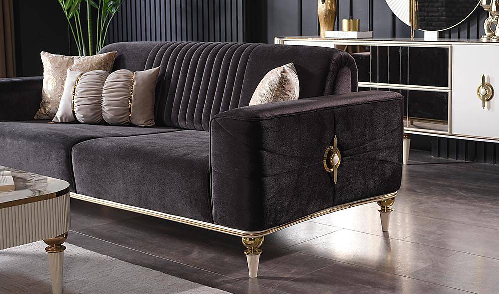 Flower Sofa With Metal Design