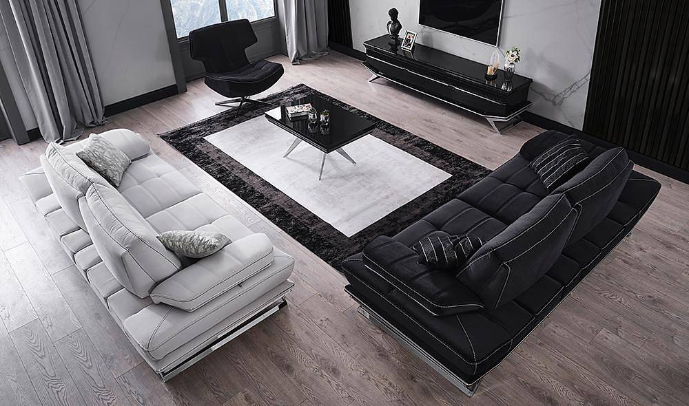 Clara Black Sofa Set