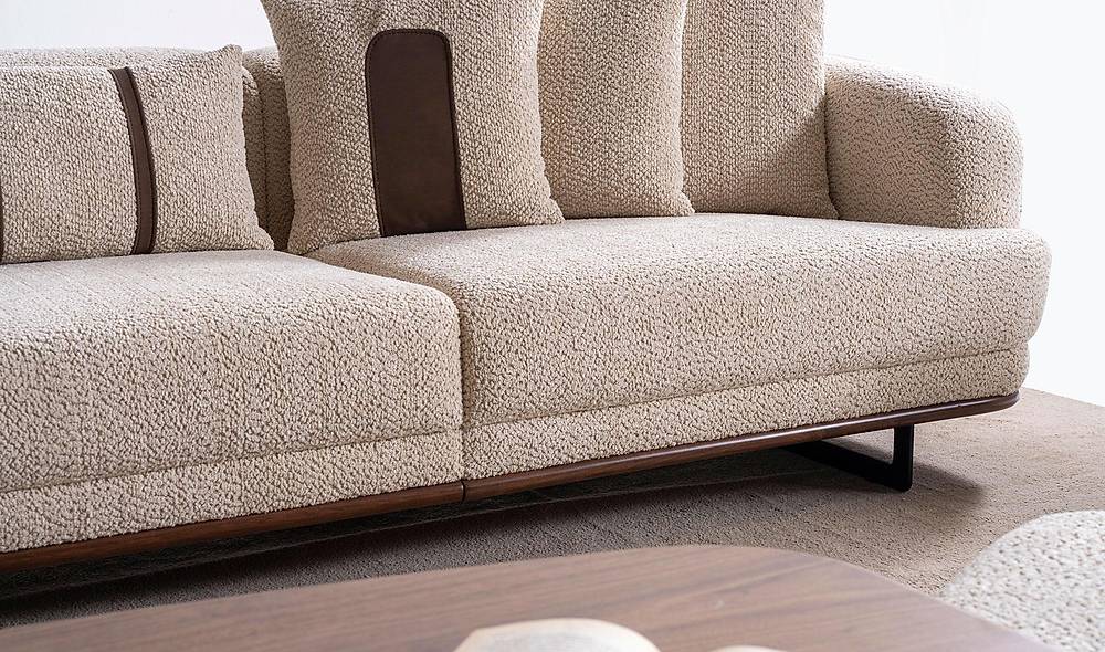 Velovis Sofa Set - Cream