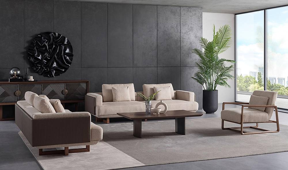 World Sofa Set - Brown