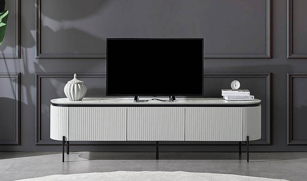 Mood Gray - Marble Tv Stand