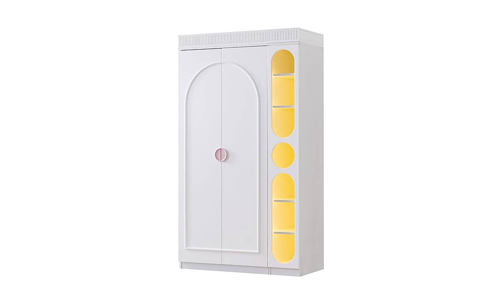 Aries 2 Door Wardrobe - Pink