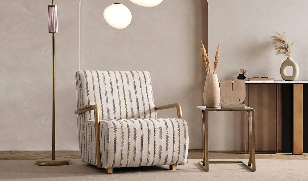 Ramona Sofa Set - Antique Gold