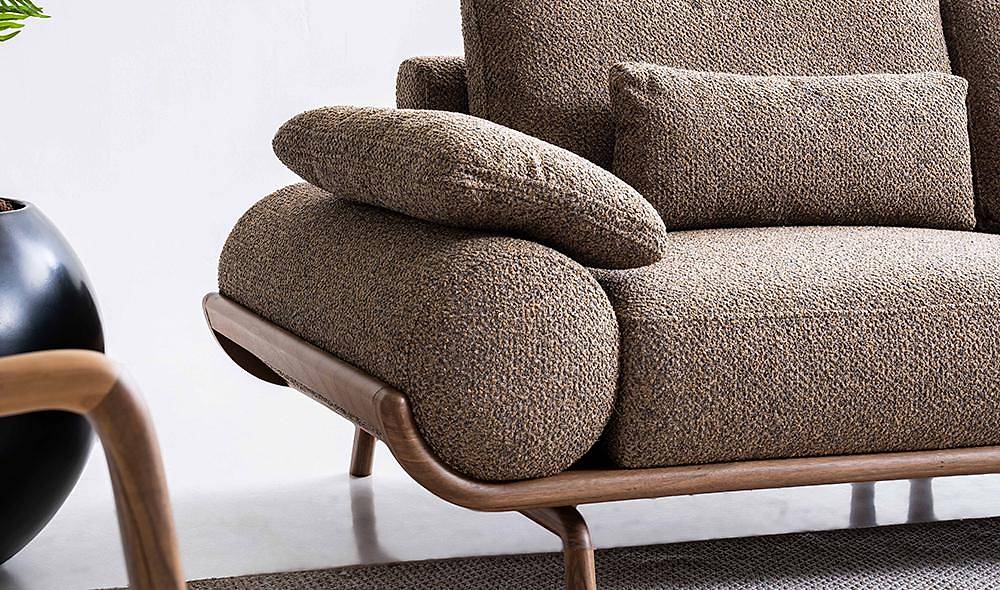Almeda Sofa Set - Brown