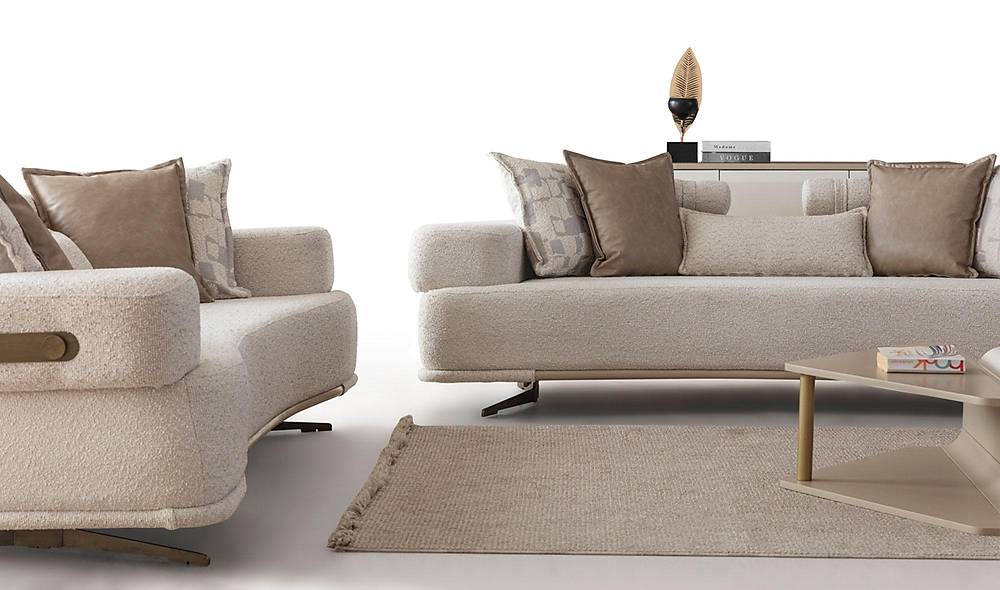 Naples Sofa Set - Metal Leg