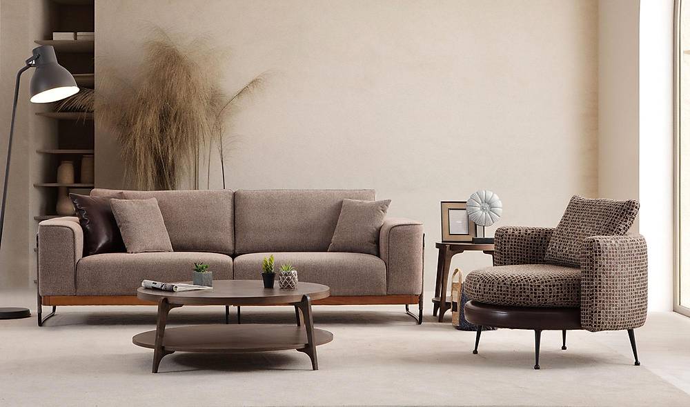 Calipto Sofa Set - Brown