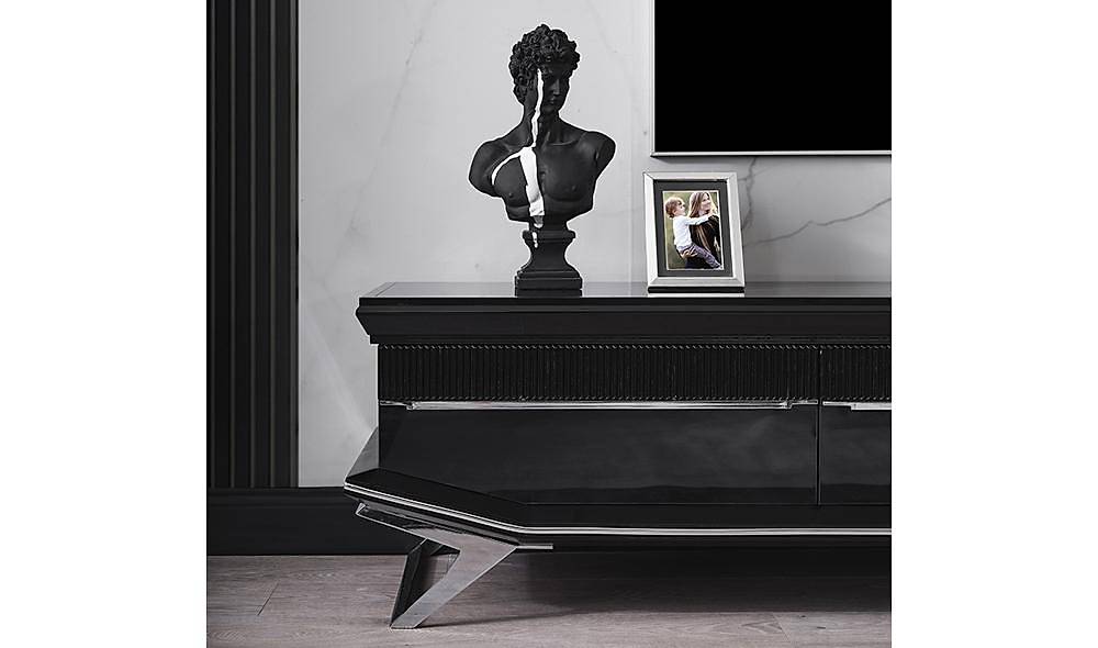 Clara Black Silver Dining Room