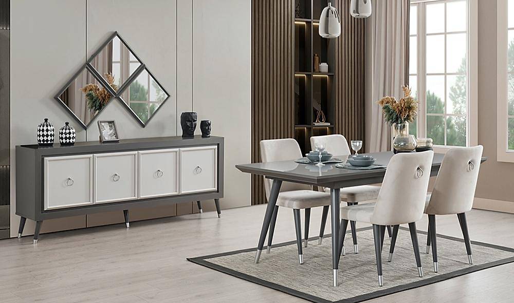 �zmit Gray Dining Room