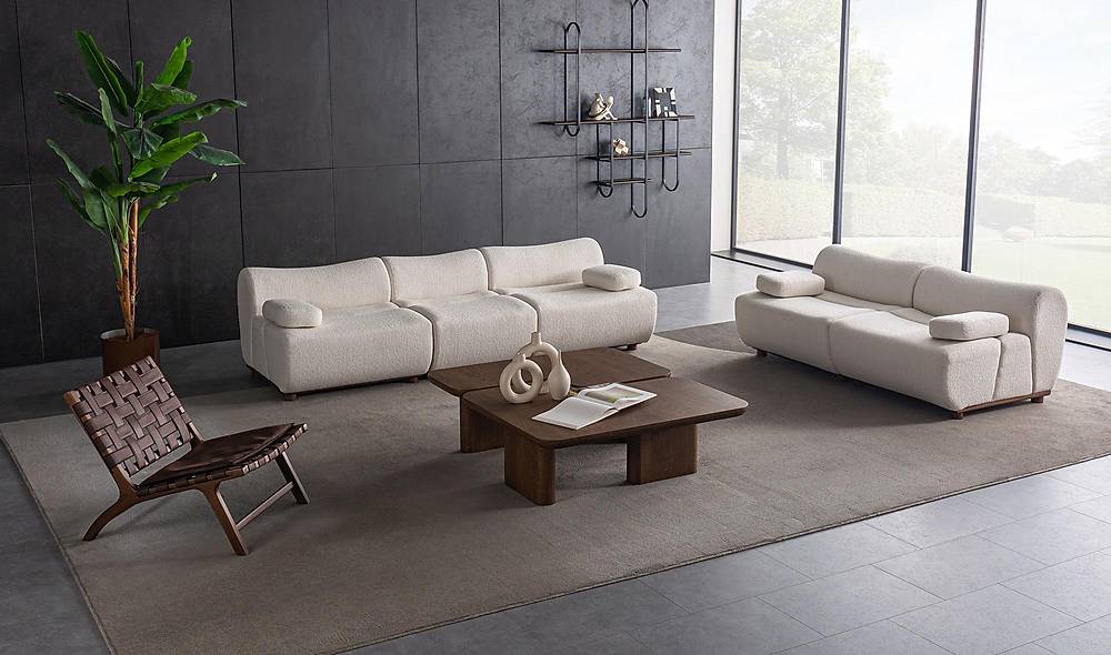 Mina Sofa Set - White