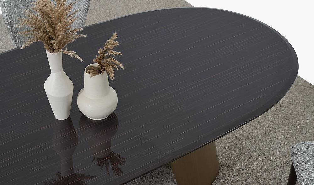 Elexus Dining Table Set - Ebony