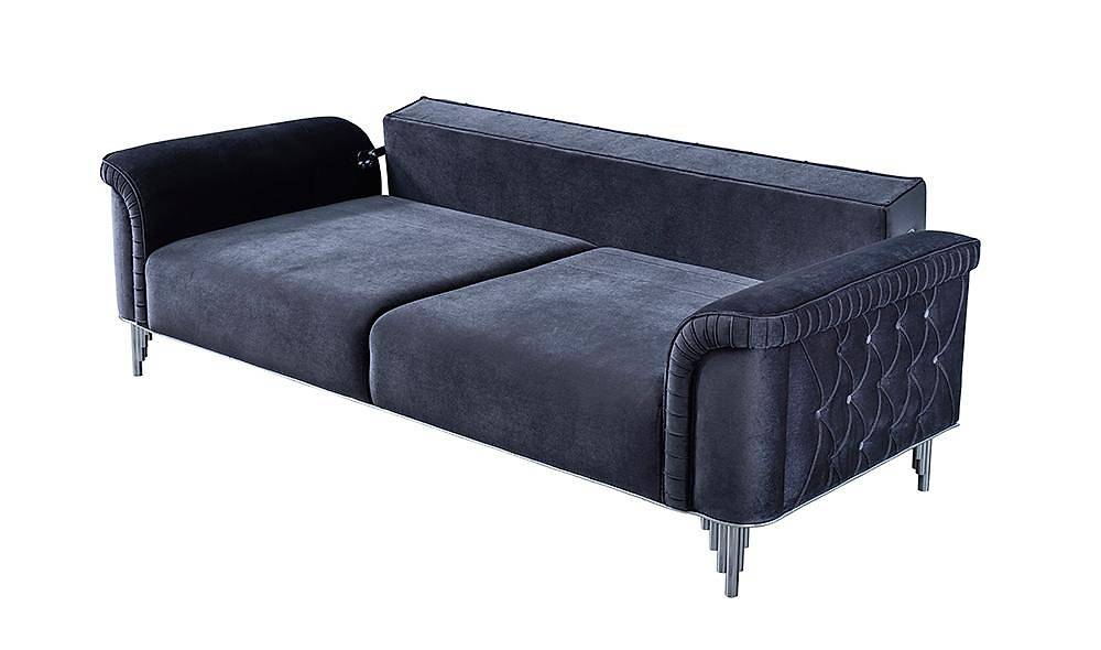 Paula Silver Sofa