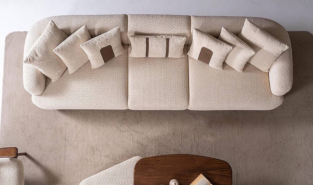 Velovis Sofa Set - Cream