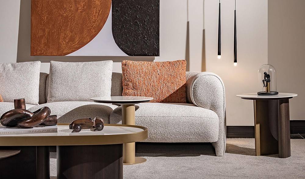 Camelia New Sofa Set - Natural
