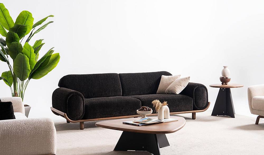 Maisie Sofa Set - Dark Brown