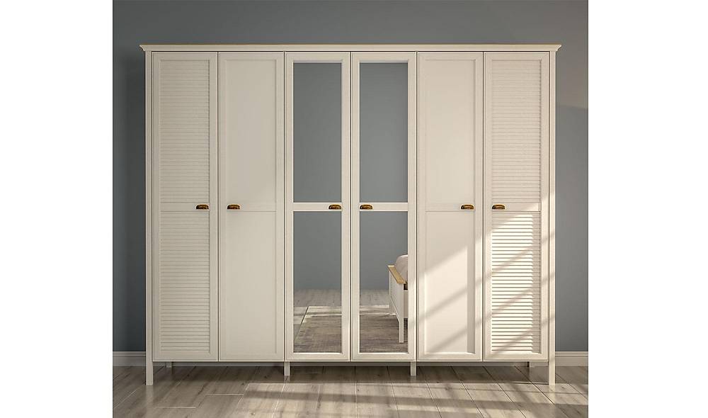 Astoria 6 Door Wardrobe - Hanger