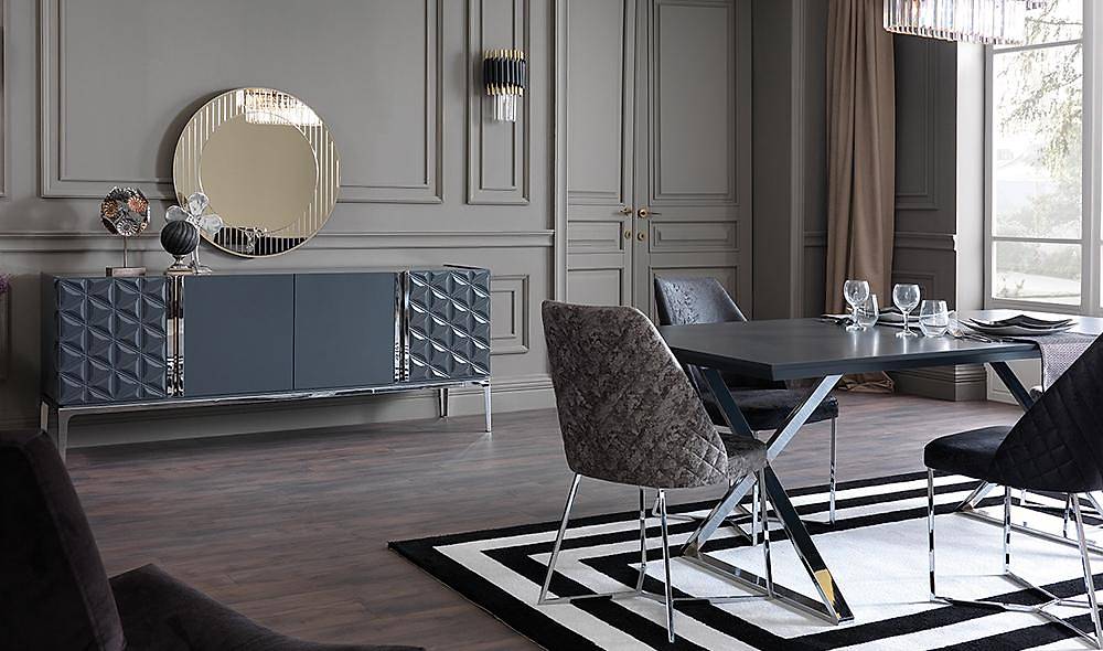 Vadi Anthracite Dining Room