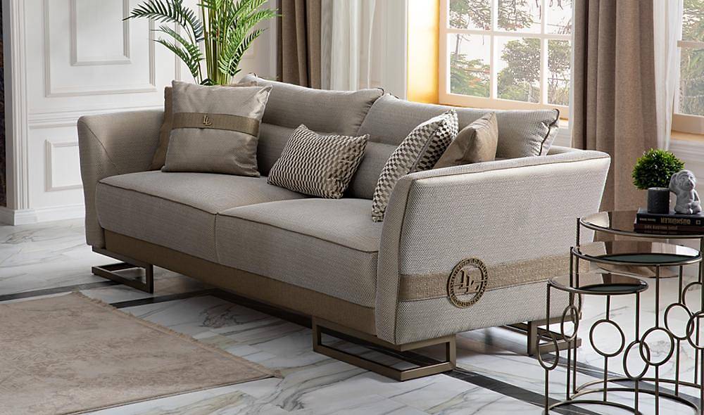 Visage Living Room Set Gray
