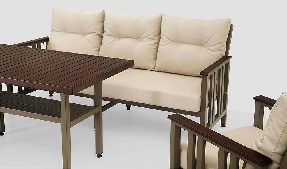 Alexis Garden Sofa Set - Cream