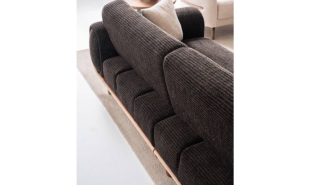 Maisie Sofa Set - Dark Brown