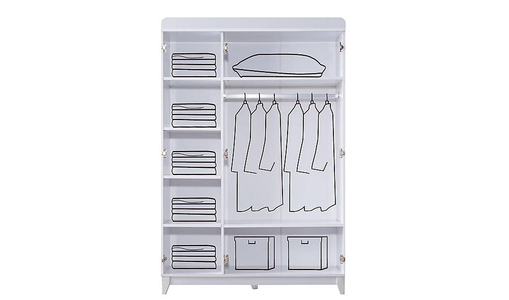 Yasi 3 Door Wardrobe - Gray