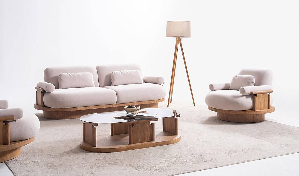 Bitez Sofa Set - Oak