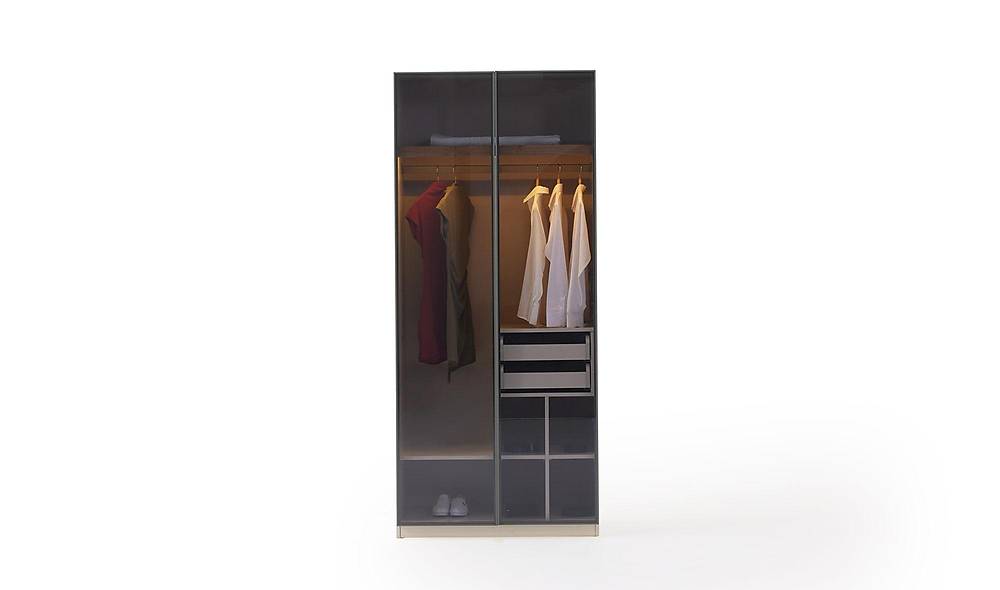 Fox Bedroom with Base - Corner Wardrobe