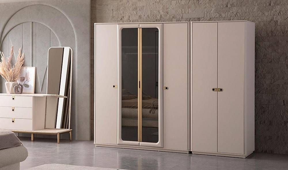 Cunda 6 Door Wardrobe