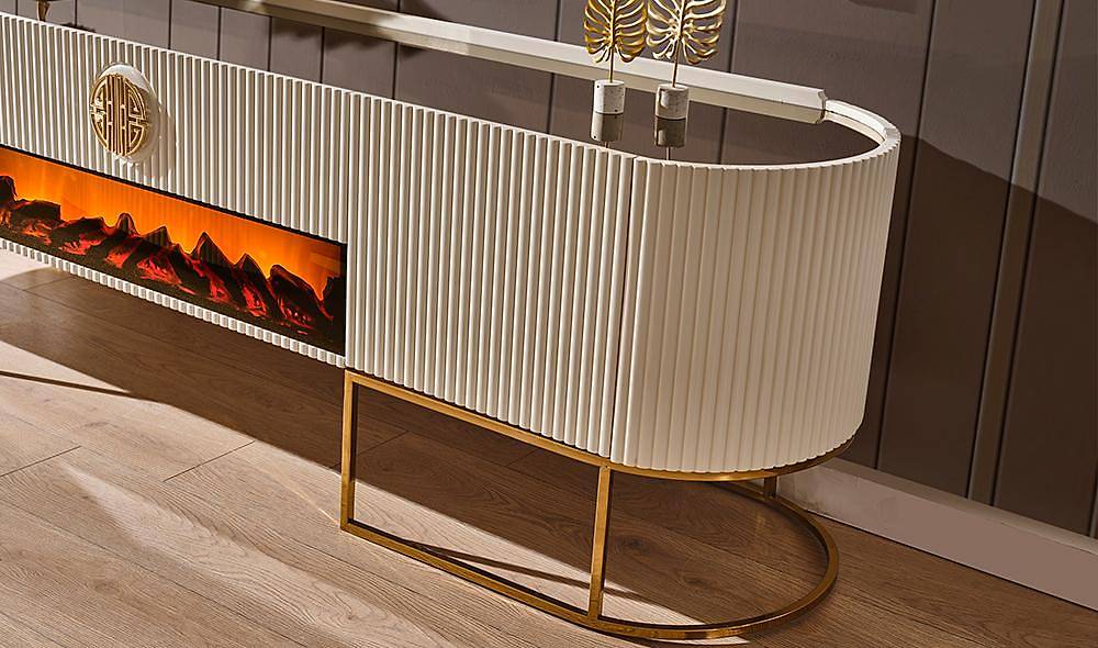 Crown Tv Unit - Cream