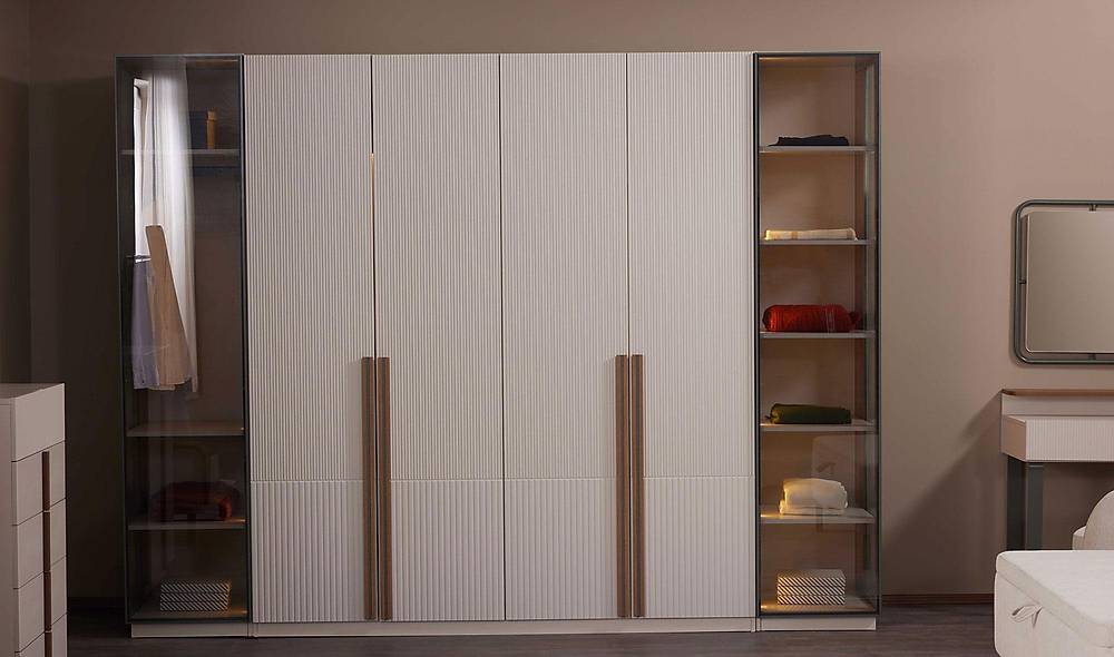 Fox Bedroom with Base - Corner Wardrobe