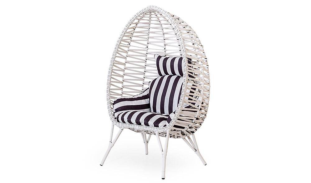 Holiday Single Garden Sofa - White