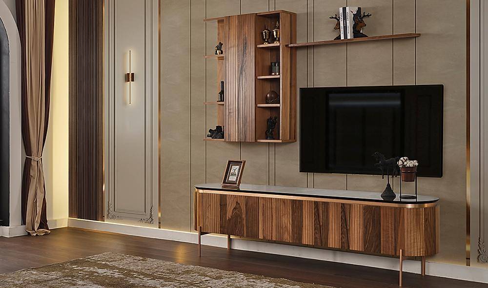 Mood Walnut Tv Unit