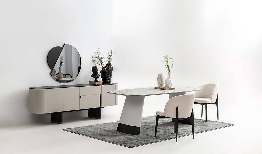 Penora Dining Room - Gray - Black