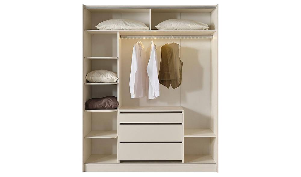 Hennes 6 Door Wardrobe - Mirrored