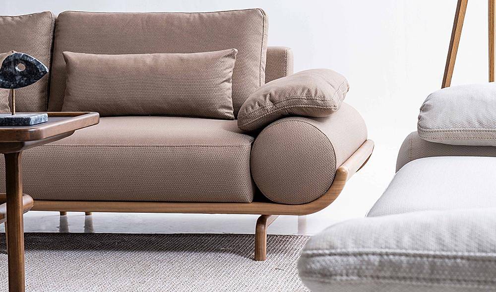 Almeda Sofa Set - Brown