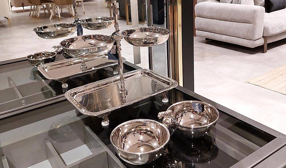 Quad Decorative Appetizers Plates Set - 20396