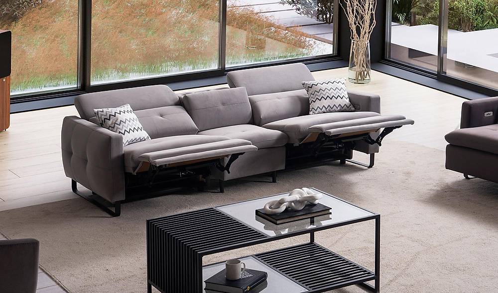 Alissa Sofa Set With Motor - Gray