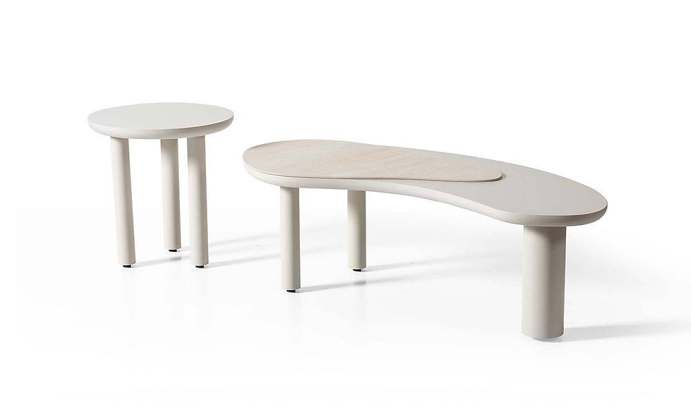 Vittore Coffee Table Set - Cream