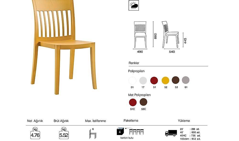 Eden-S Chair 2 Piece
