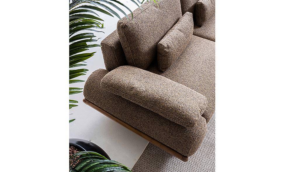 Almeda Sofa Set - Brown