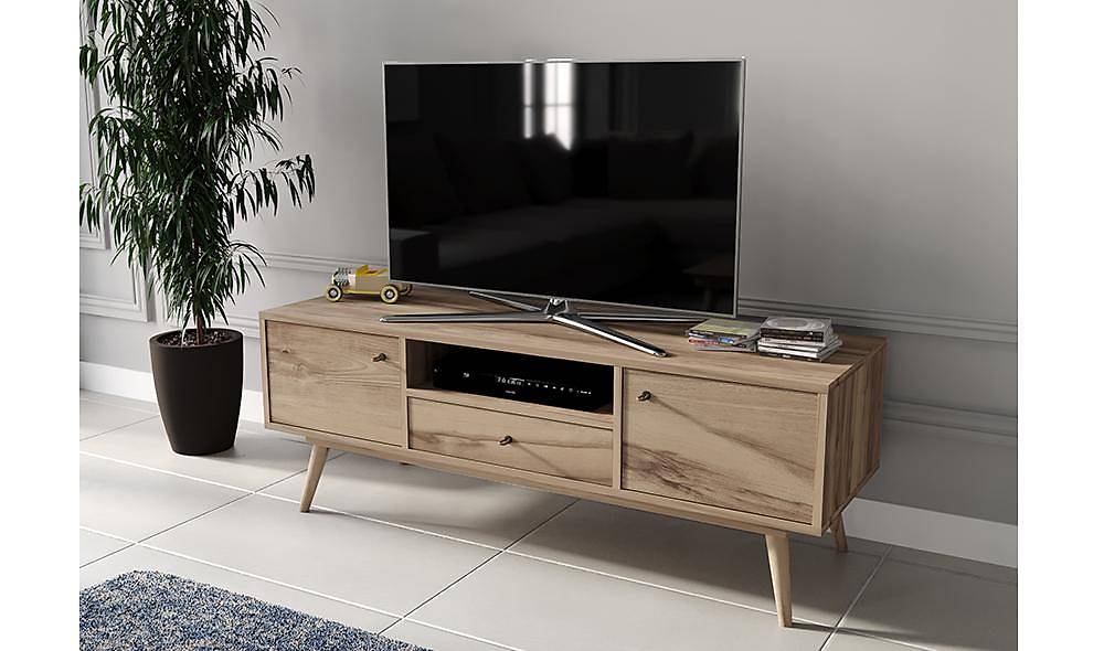 Carmine Walnut Tv Stand