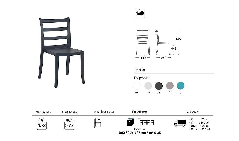 Nosta-S Chair 2 Piece