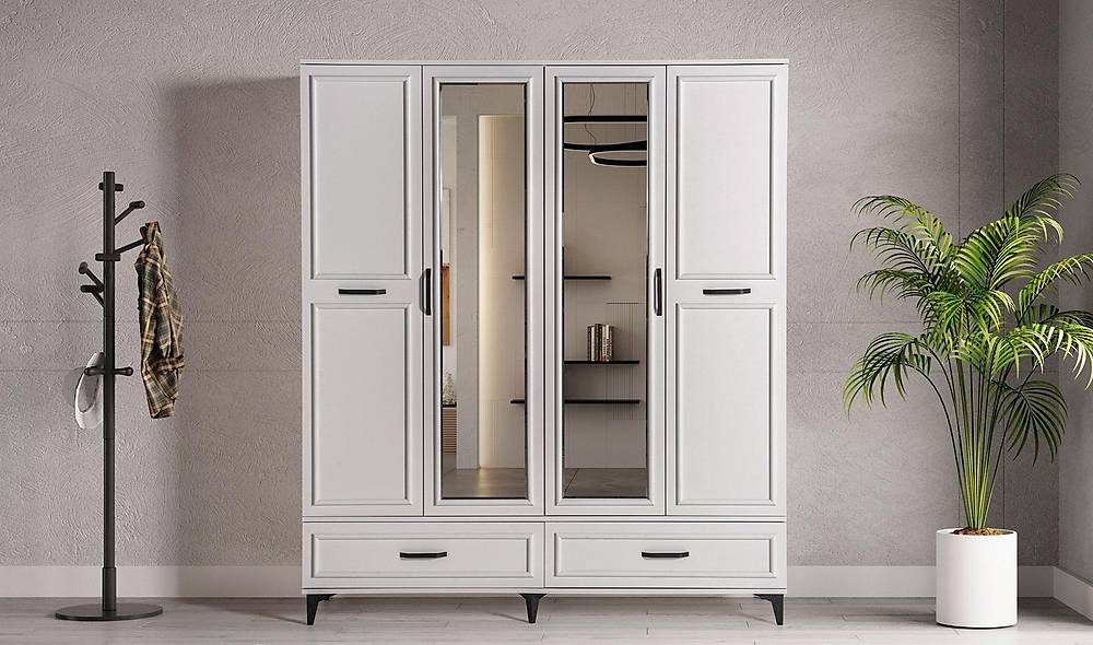 Alvin Wardrobe - 4 Door