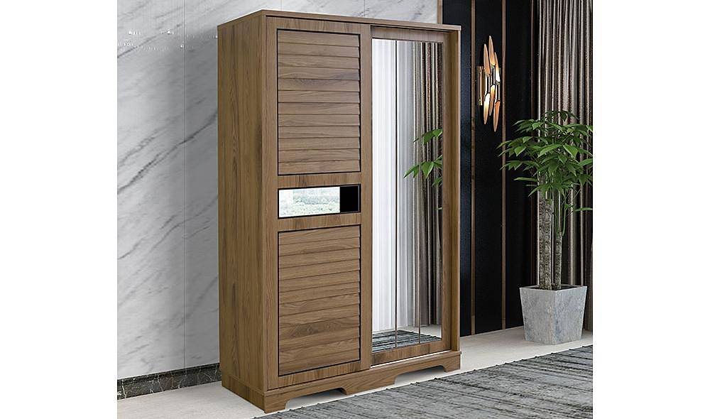 Royal Sliding Wardrobe - Walnut
