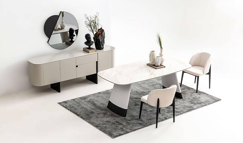 Penora Dining Room - Gray - Black