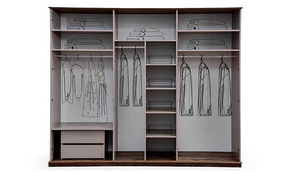 Gynk 6 Door Wardrobe