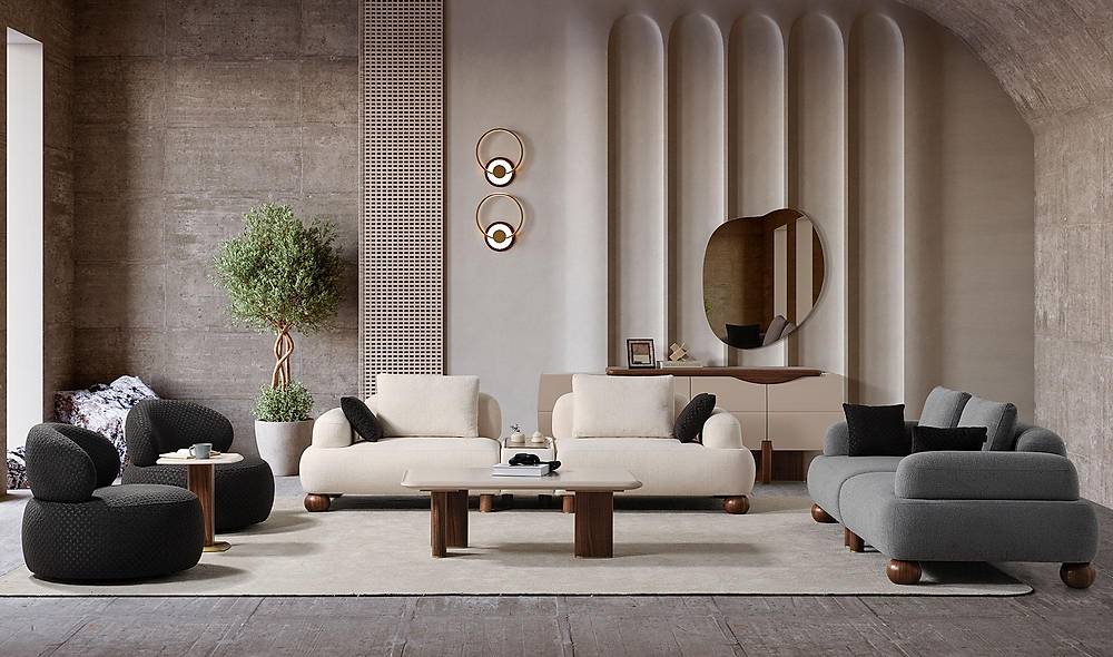 Lizay Sofa Set - With Leg