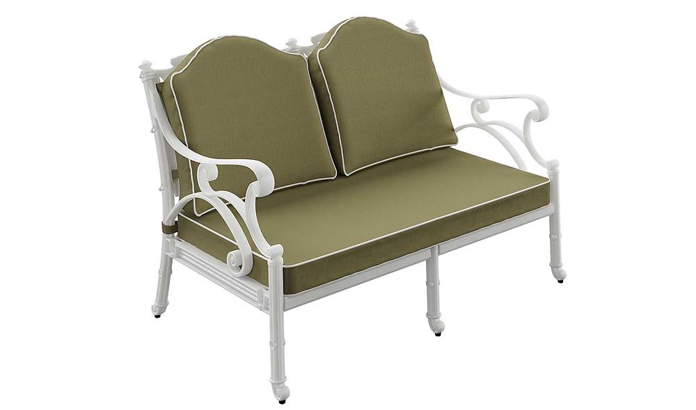 Melani Double Garden Sofa - White