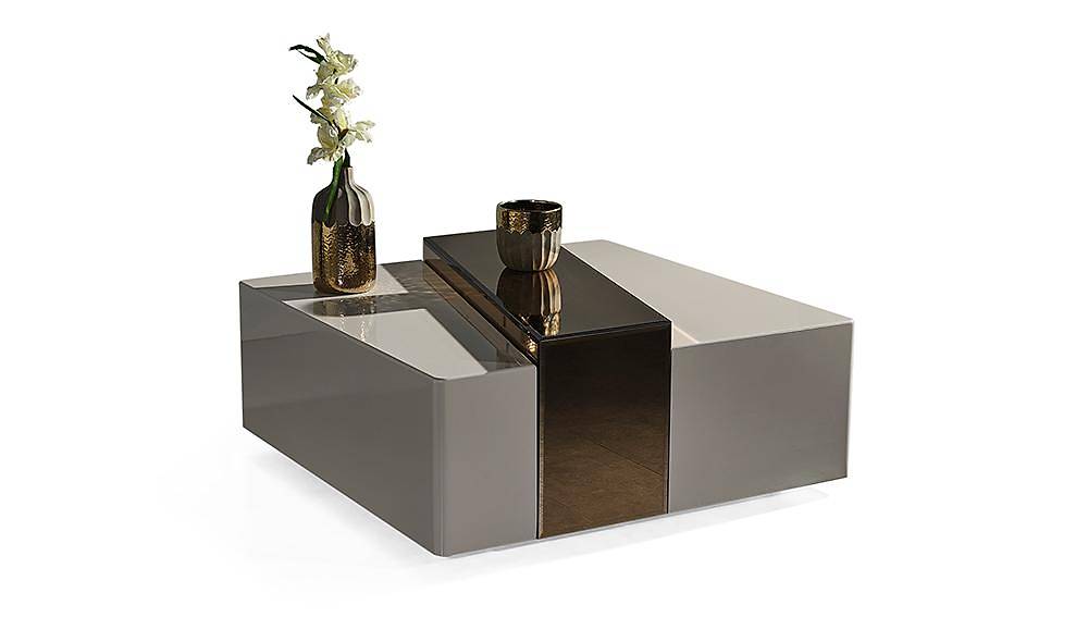 Tiana Tv Unit - Gold - Fireplace