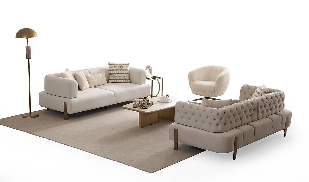 Nesta Sofa Set - Bed - Metal Leg